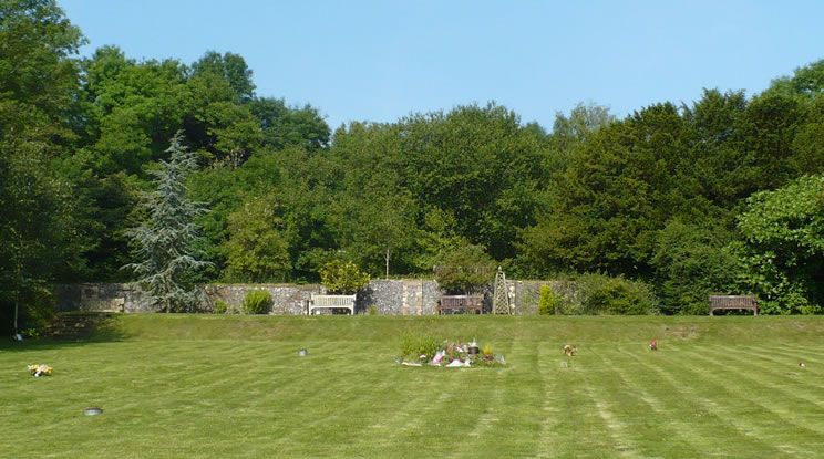 Muntham Court - View over grounds towards site of house (744)